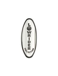 Lowrider Collection Name Plate Chrome/Black.